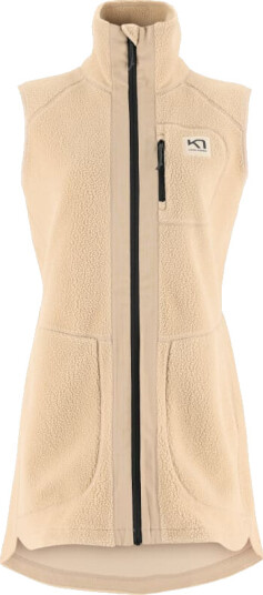 Kari Traa Women's Sanne Pile Vest Long XS , Oat Kari Traa Women's Sanne Pile Vest Long XS , Oat