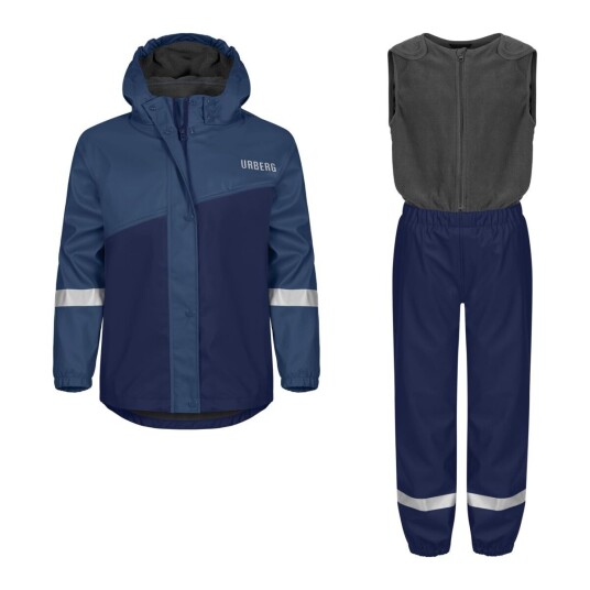 Urberg Sylte Pu Rain Set Kids Black Iris/midnight 110/116