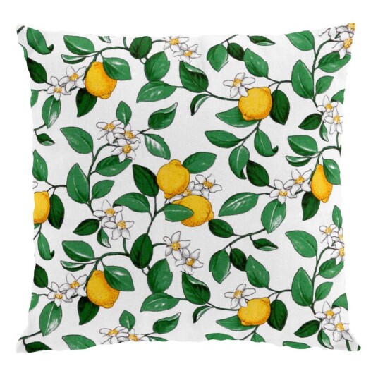 Arvidssons Textil Citronlycka putetrekk hvit