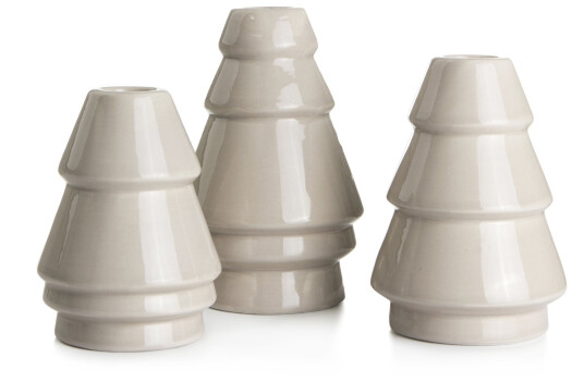 Enjoy Design Lysestake 3 pk beige keramikk Enjoy Design Lysestake 3 pk beige keramikk