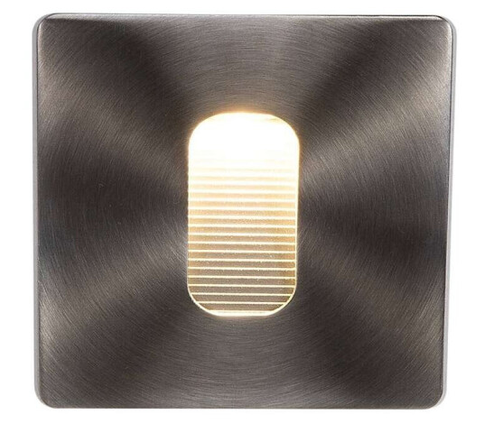 Lucande Kantet vegginnbyggingslampe Telke med LED, IP65 Lucande Kantet vegginnbyggingslampe Telke med LED, IP65