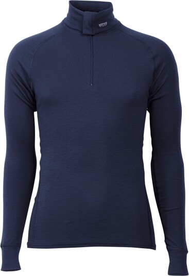 Brynje Unisex Classic Zip Polo Shirt Navy XXL