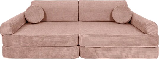 Meowbaby Play Slimcord  Byggbar Sofa Rosa