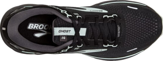 Brooks Ghost 14 Gtx Dame Black/Blackened Pearl/Aquaglass 38 Brooks Ghost 14 Gtx Dame Black/Blackened Pearl/Aquaglass 38
