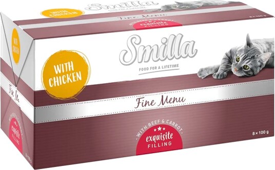 Smilla Fine Menu Med Nytelsekjerne Storfe/ Kyllingbryst/ Paprika 24 X 100 G Smilla Fine Menu Med Nytelsekjerne Storfe/ Kyllingbryst/ Paprika 24 X 100 G