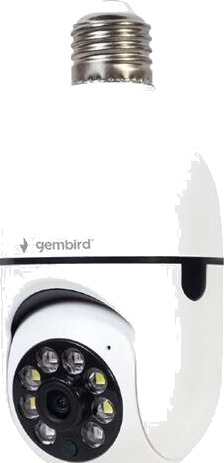 Smart WiFi Kamera Med E27 Sokkel Full HD 355° Rotasjon Tuya