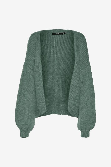 Vero Moda Curve   Kardigan vmMaybe LS Open GA Cur   Grønn