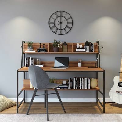 Hanah Home Skrivebord med hylle L169 1635573-01-0 1711077-01-0