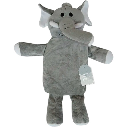 Varmedunk til Barn Dyremotiver Supersoft Hot Water Bottle 1.5L ELEFANT