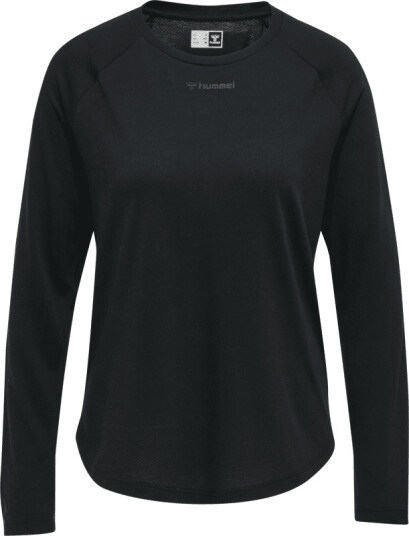 Hummel Women's hmlMT Vanja T-Shirt L/S S, Black Hummel Women's hmlMT Vanja T-Shirt L/S S, Black