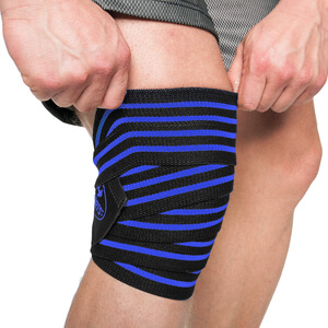 Knee Wraps, black/blue, C.P. Sports Knee Wraps, black/blue, C.P. Sports