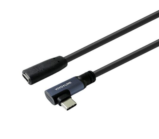Vivolink Kabel USB-C Hann Vinklet Til Hunn 1,5m