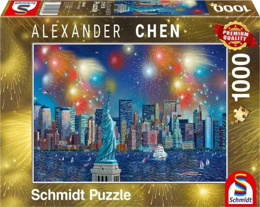 Schmidt Puzzles 59649 Puslespill 1000 Brikker New York Fyrverkeri Schmidt Puzzles 59649 Puslespill 1000 Brikker New York Fyrverkeri