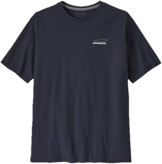 Patagonia M"s Casting Logo Responsibili tee Smolder Blue M