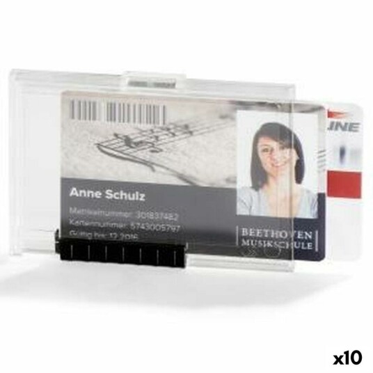 Durable Id-Kortholder Durable Duo 5,4 X 8,7 Cm Gjennomsiktig Plast (10 Enheter)