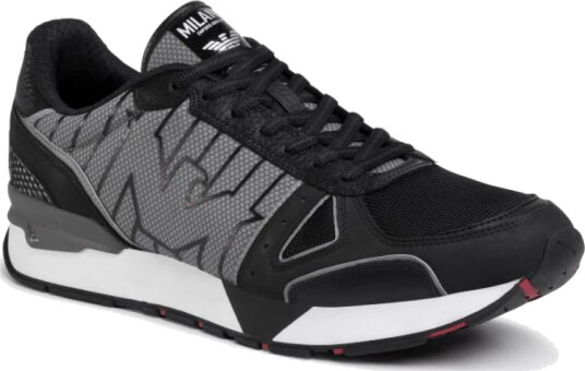 Emporio Armani Herre Sko Grå 41 1/2 EU, Emporio Armani Herre Sko Grå 41 1/2 EU,