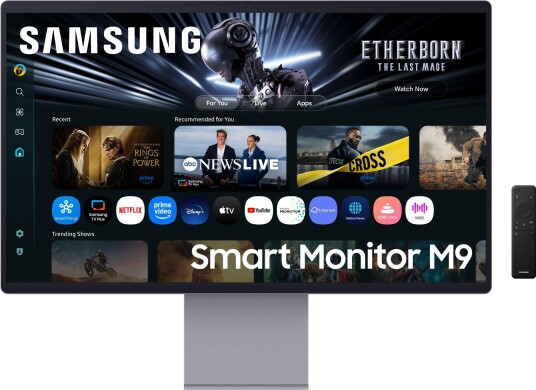 Samsung 32" M90Sf 4K QD-OLED PC-skjerm med Smart TV-funksjoner og 165Hz Samsung 32" M90Sf 4K QD-OLED PC-skjerm med Smart TV-funksjoner og 165Hz
