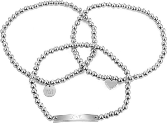 Bud To Rose Annika Elastic Bracelet Silver ONE SIZE