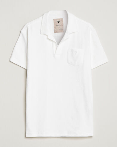 OAS Short Sleeve Terry Polo White