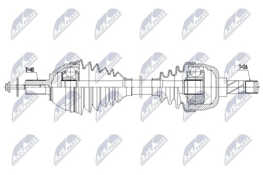 Nty Drivaksel NTY NPW VV 169