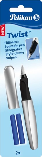 Pelikan Twist Fyllepenn +2tp M Sølv
