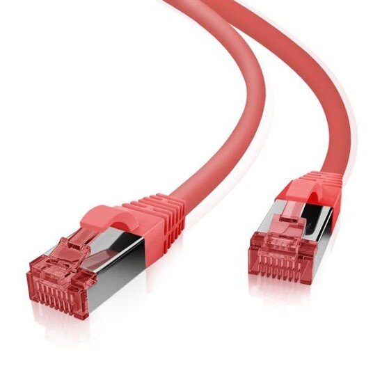 Helos Cat6 S/Ftp Pimf 5M 5 M Cat6 Sf/Utp S-Ftp Rj-45 Rj-45 Rød
