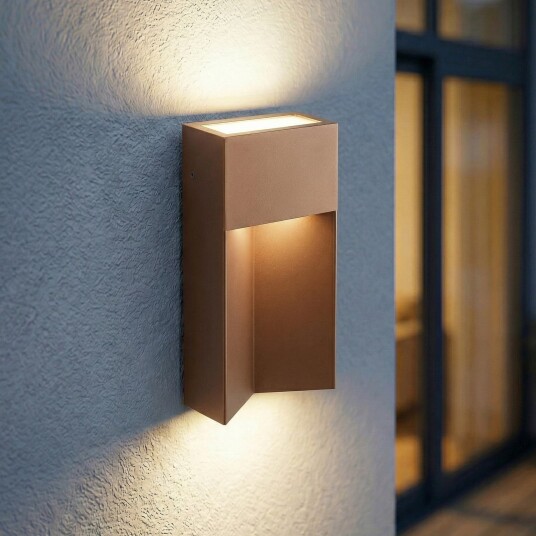 Utelampe Lucande Kaholo Brun / Rust Aluminium Moderne 15 30 Brun / Rust