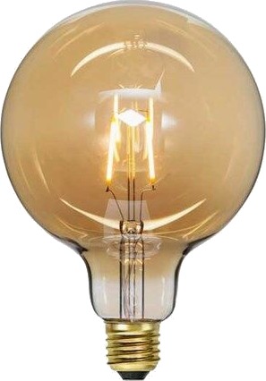 Star Trading LED-pære Globe amber E27 G125 Soft Glow 80 lm 0,75W
