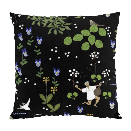 Arvidssons Textil Rönnerdahl putetrekk/putevar 47 x 47 cm Svart-grønn