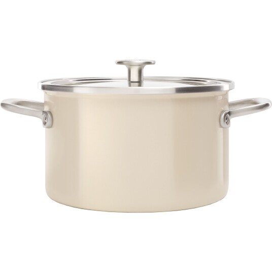 KitchenAid Cookware Collection Gryte med lokk 20 cm, Mandel KitchenAid Cookware Collection Gryte med lokk 20 cm, Mandel