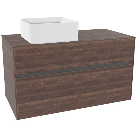 Villeroy & Boch  Collaro Servantskap med 2 skuffer 100x50x54,8 cm u/lys Arizona Eik