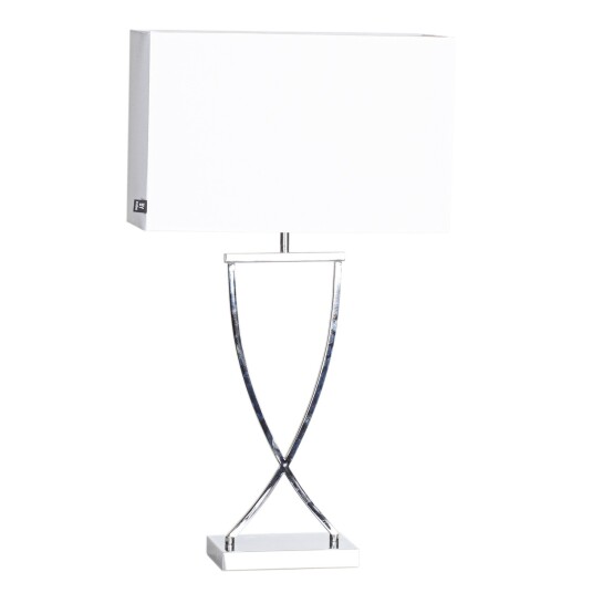 By Rydéns Omega bordlampe Krom/hvit 69 cm 1653276-01-0 1038071-02-0 By Rydéns Omega bordlampe Krom/hvit 69 cm 1653276-01-0 1038071-02-0