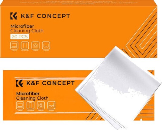 K&F Concept SKU.1685 Mikrofiberklut - 20 stk, 15x15 cm K&F Concept SKU.1685 Mikrofiberklut - 20 stk, 15x15 cm