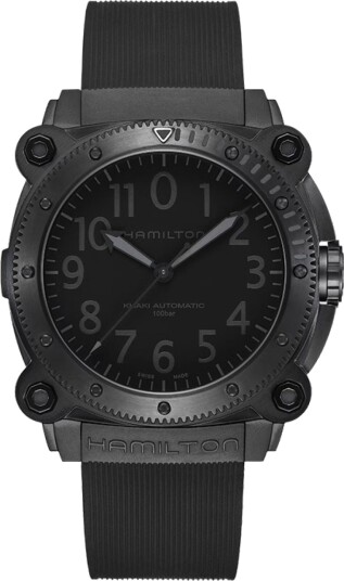 Hamilton Herreklokke H78505330 Khaki Navy Sort/Gummi Ø46 mm Hamilton Herreklokke H78505330 Khaki Navy Sort/Gummi Ø46 mm