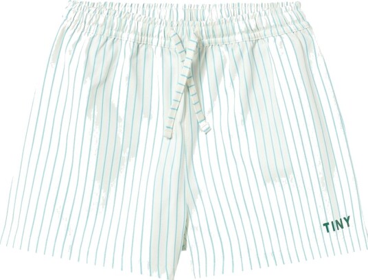 Tiny Cottons Badeshorts   Fine striper   Light Cyan   Tiny Cottons   6 år 116   Badetøy Blå Hvit
