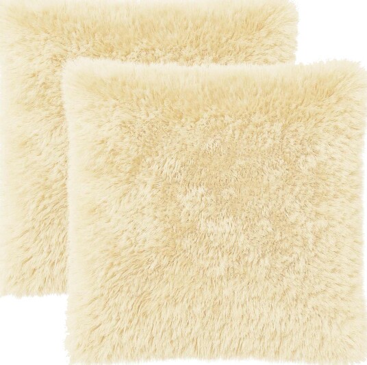 vidaXL Putetrekk 2 pcs HEERLEN Krem 80 x 80 cm PV Fleece