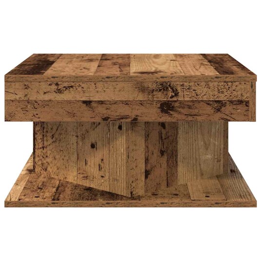 Salongbord gammelt tre 55x55x30 cm konstruert tre 8721158439857