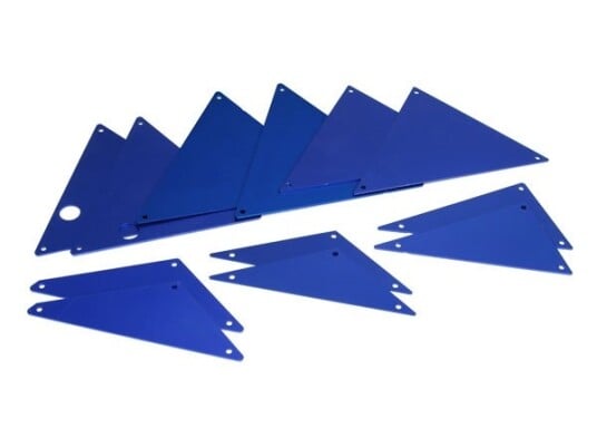 Traxxas TRX-8434X Tube Chassis Inner Panels Blue Alu Set
