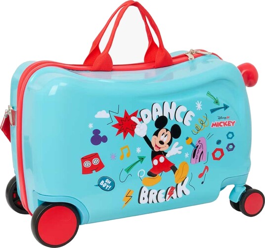 Disney Mikke Mus Ride On Koffert 25L, Blå