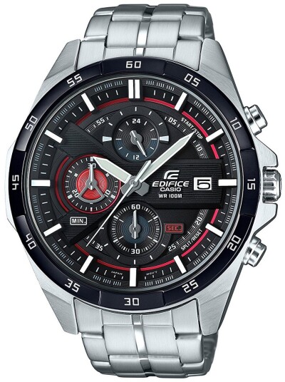 Casio Herreklokke EFR 556DB 1AVUEF Edifice Sort/Stål Ø48.7 mm
