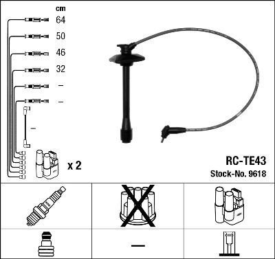 Tennplugg kabelsett NGK 9618