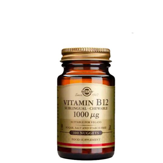 B-12, 1000mcg, 100 sugetabletter
