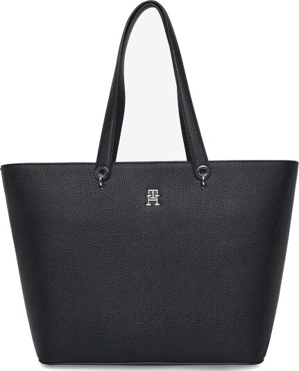 Tommy Hilfiger Th Emblem Tote - BLACK - One Size