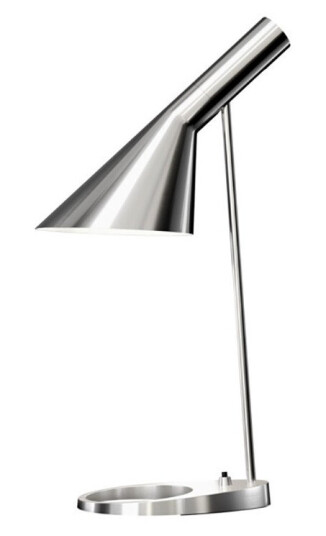 Louis Poulsen AJ Bordlampe Polished Steel