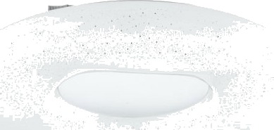 Eglo Zamodilo Loft 2600Lm Ø500 Krystall Hvit Eglo Zamodilo Loft 2600Lm Ø500 Krystall Hvit