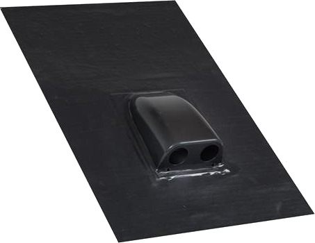 Sabetoflex Rørgennemføring 5 65° 2 Rør Ø45 Sort