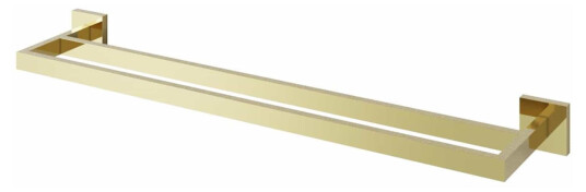 Vikingbad Luna Rett Dobbel Håndklestang B65cm Gull Vikingbad Luna Rett Dobbel Håndklestang B65cm Gull
