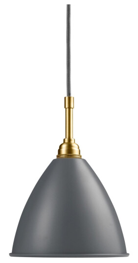 Gubi - Bestlite - Bl9 Taklampa Liten, Mässingbas, Finish: Grey - Pendellamper - Robert Dudley Best - Grå Gubi - Bestlite - Bl9 Taklampa Liten, Mässingbas, Finish: Grey - Pendellamper - Robert Dudley Best - Grå