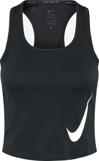 Nike W Nk Tempo Swoosh Run Df Tank   BLACK/REFLECTIVE SILV/WHITE   M