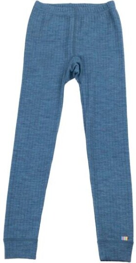 Joha Colorful Ull Leggings Denim Blå Joha Colorful Ull Leggings Denim Blå